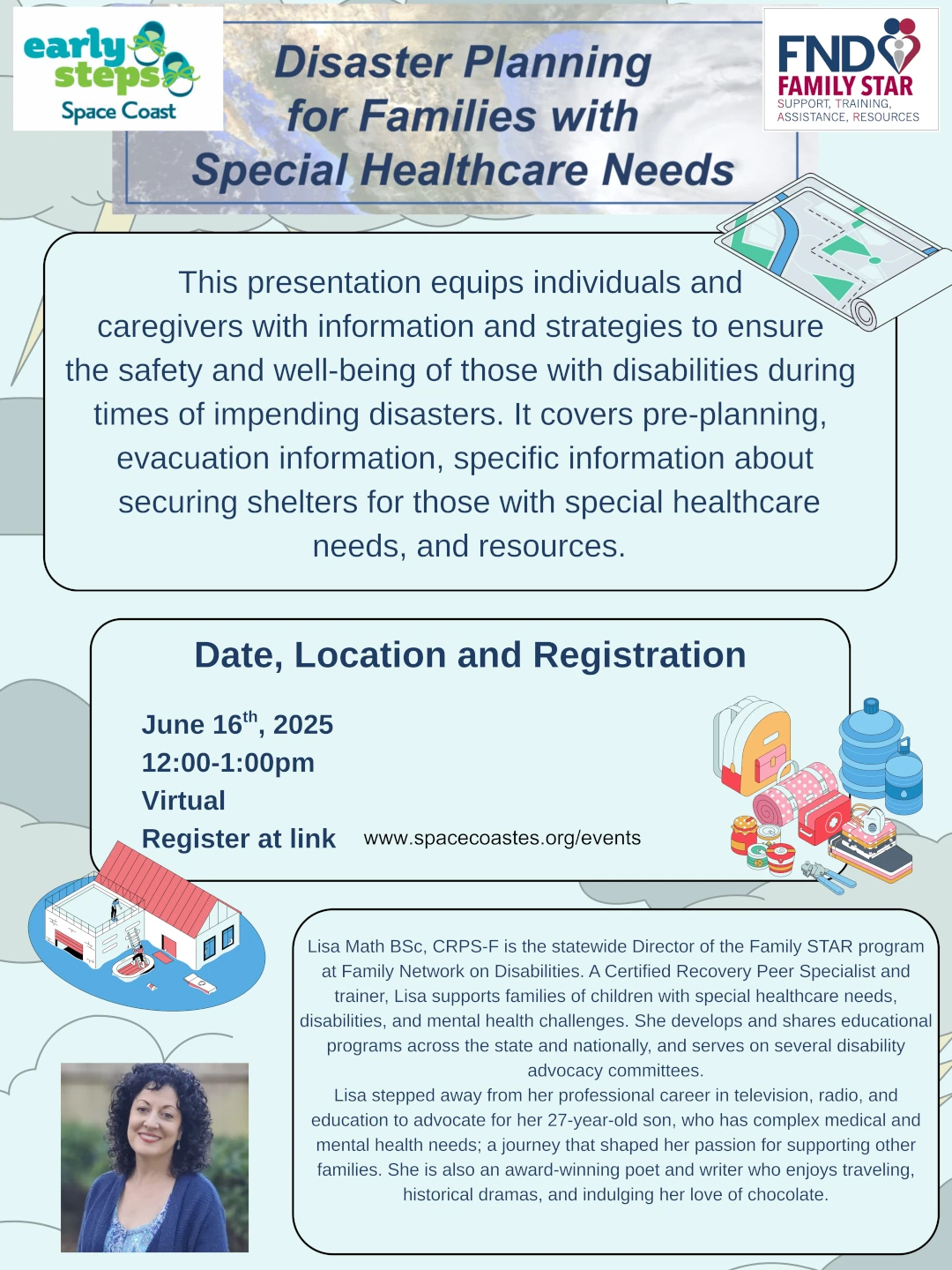disaster preparedness event flier